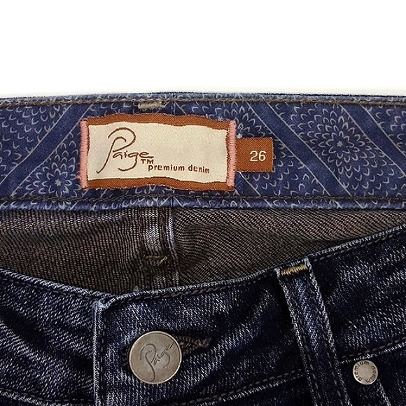 Paige low rise bootcut premium denim jeans sz26 - Picture 5 of 7